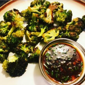 Ginger Soy Roasted Broccoli with Dipping Sauce – Easy Vegetarian Recipes | Healthy Eats by Jennie