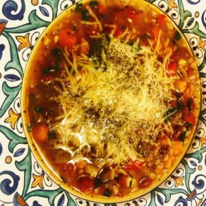 One Pot Farro Tuscan Veggie Soup - Meatless Monday | Healthy Eats by Jennie