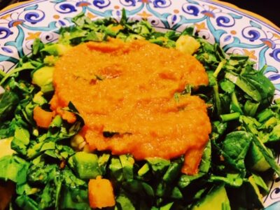 Salad with Carrot Orange Ginger Miso Dressing | Healthy Eats by Jennie