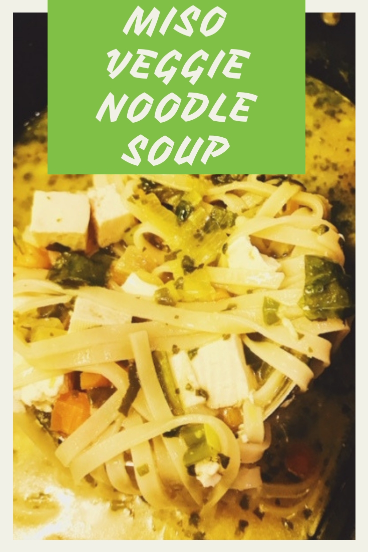 miso noodle veggie soup