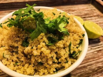 Cilantro Lime Quinoa Side Dish | Healthy Eats by Jennie