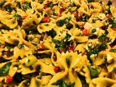 Spinach and Feta Pasta Salad | Healthy Eats by Jennie