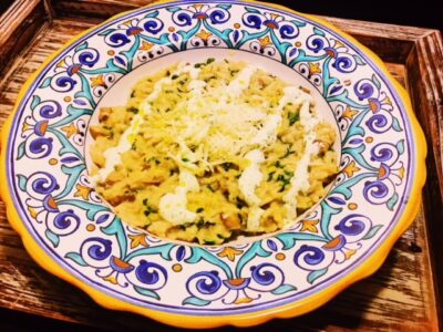 Instant Pot Mushroom Risotto with Spinach, Manchego Cheese and Cilantro Lime Crema – Instant Pot Risotto Recipe | Healthy Eats by Jennie