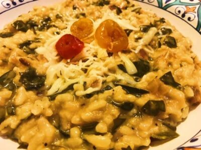 Instant Pot Collard Greens Risotto with Sweet Heat Peppers – Vegetarian Risotto | Healthy Eats by Jennie