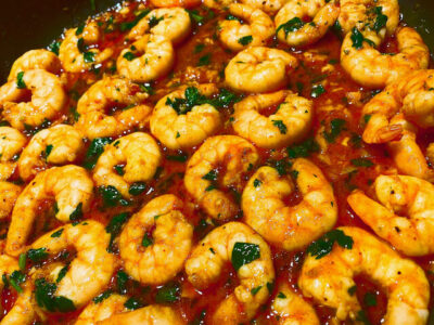 Spanish Garlic Shrimp recipe | Healthy Eats by Jennie