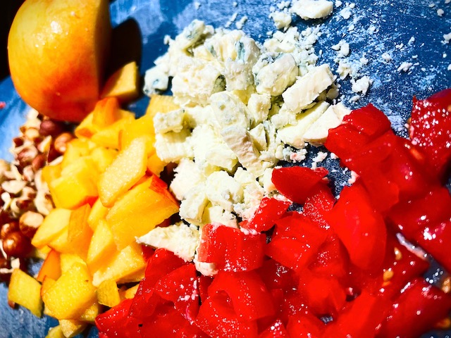 Spring Mix Peach Salad Recipe | Healthy Eats by Jennie