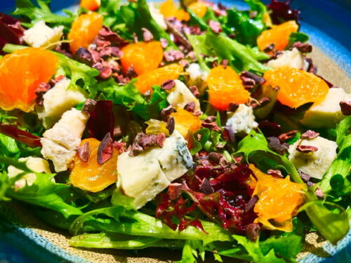 Mandarin Mixed Greens Salad Recipe 